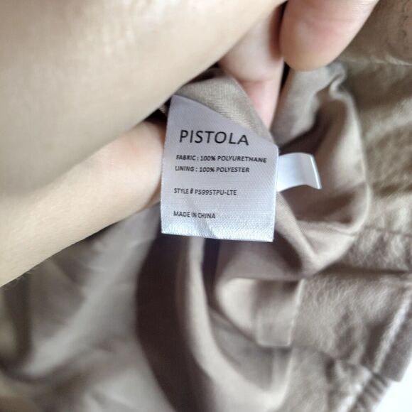 Pistola Tracy Cropped Faux Leather Moto Jacket sz Xs - Picture 8 of 10